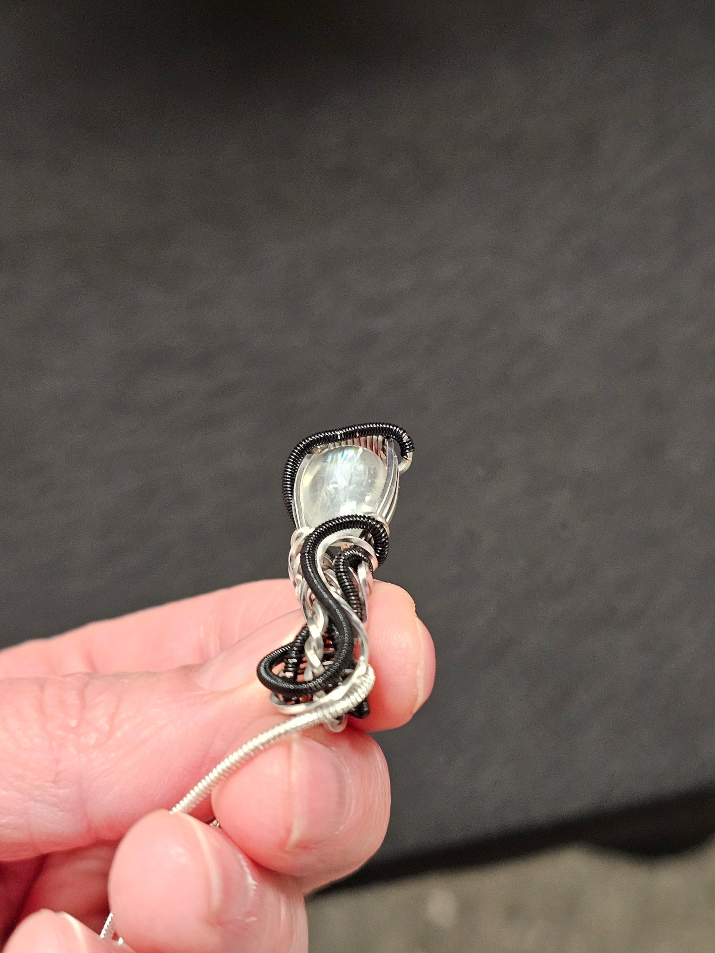 Rare Malawi Rainbow Moonstone Necklace