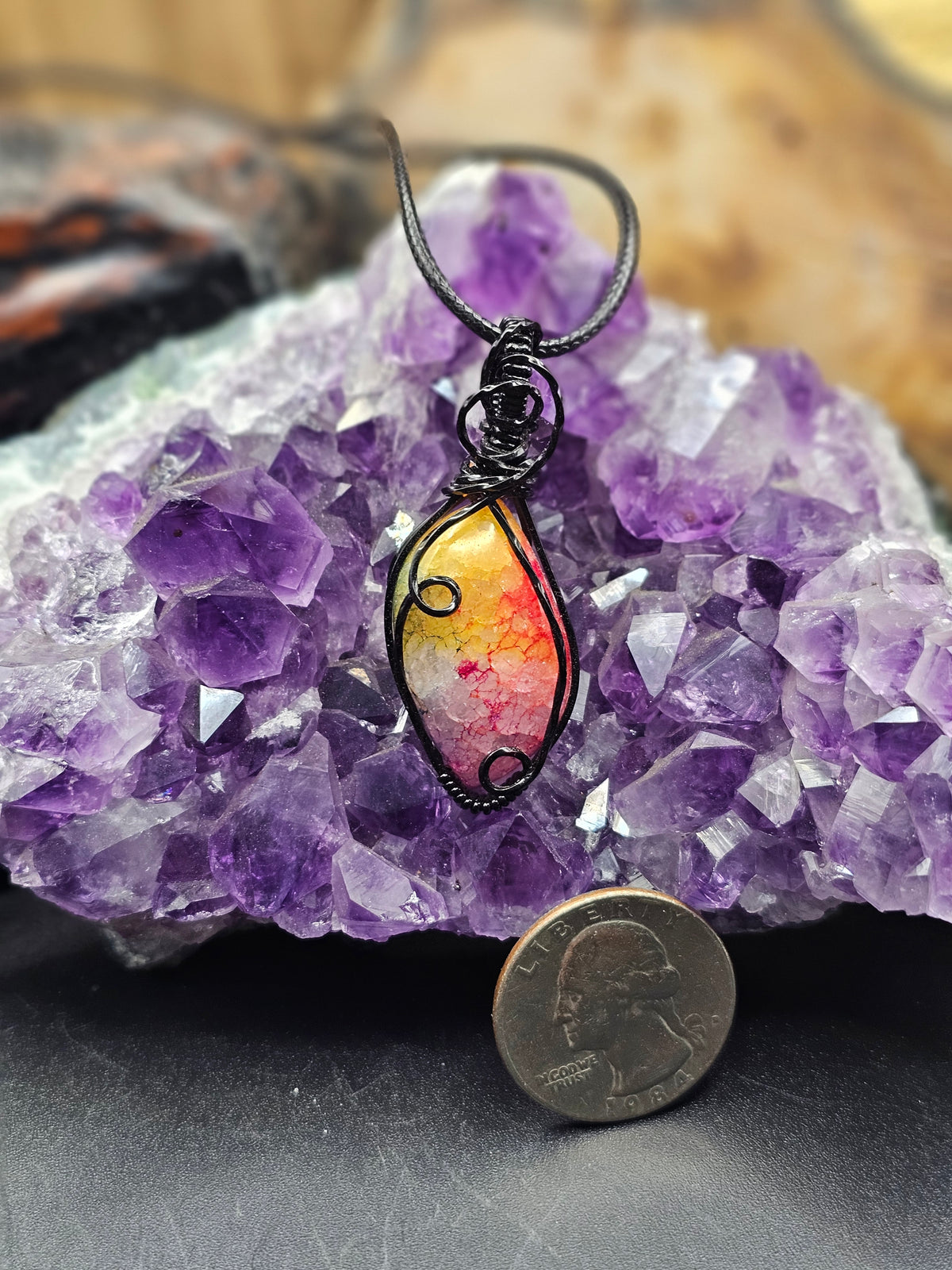 Rainbow Quartz Necklace