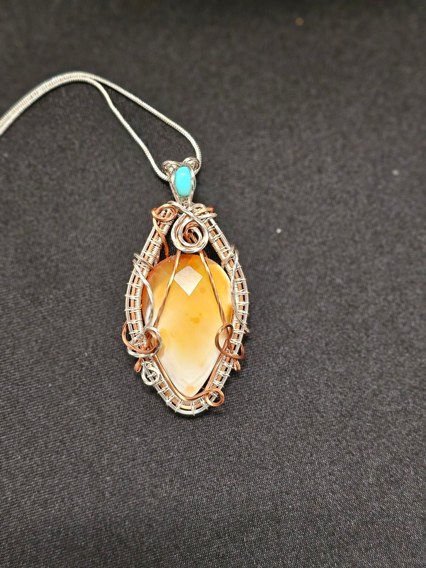 Carnelian with Turquoise Necklace