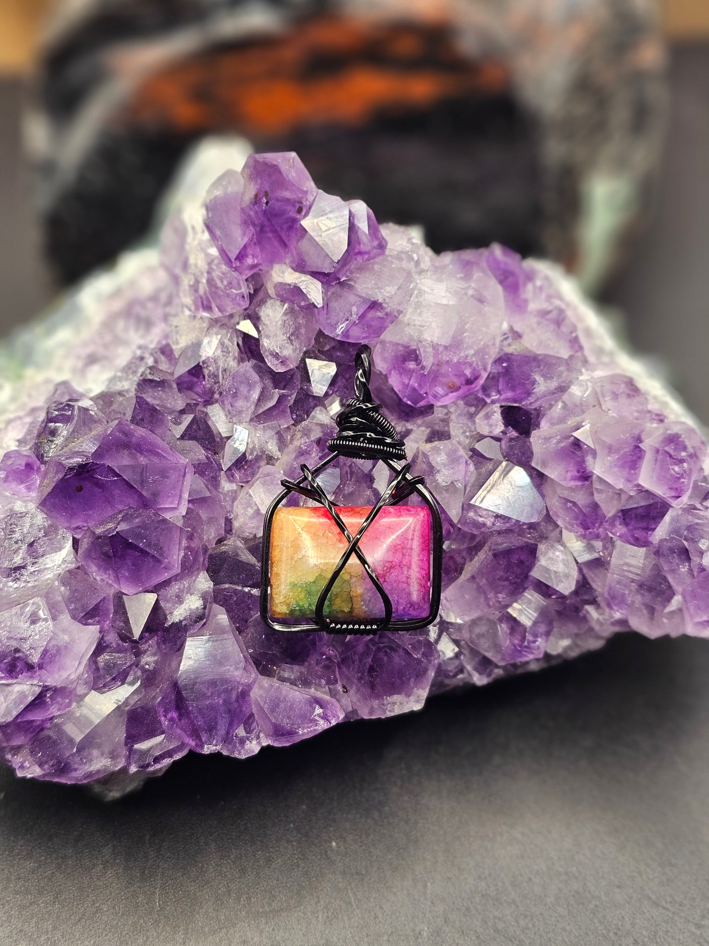 Rainbow Quartz Necklace