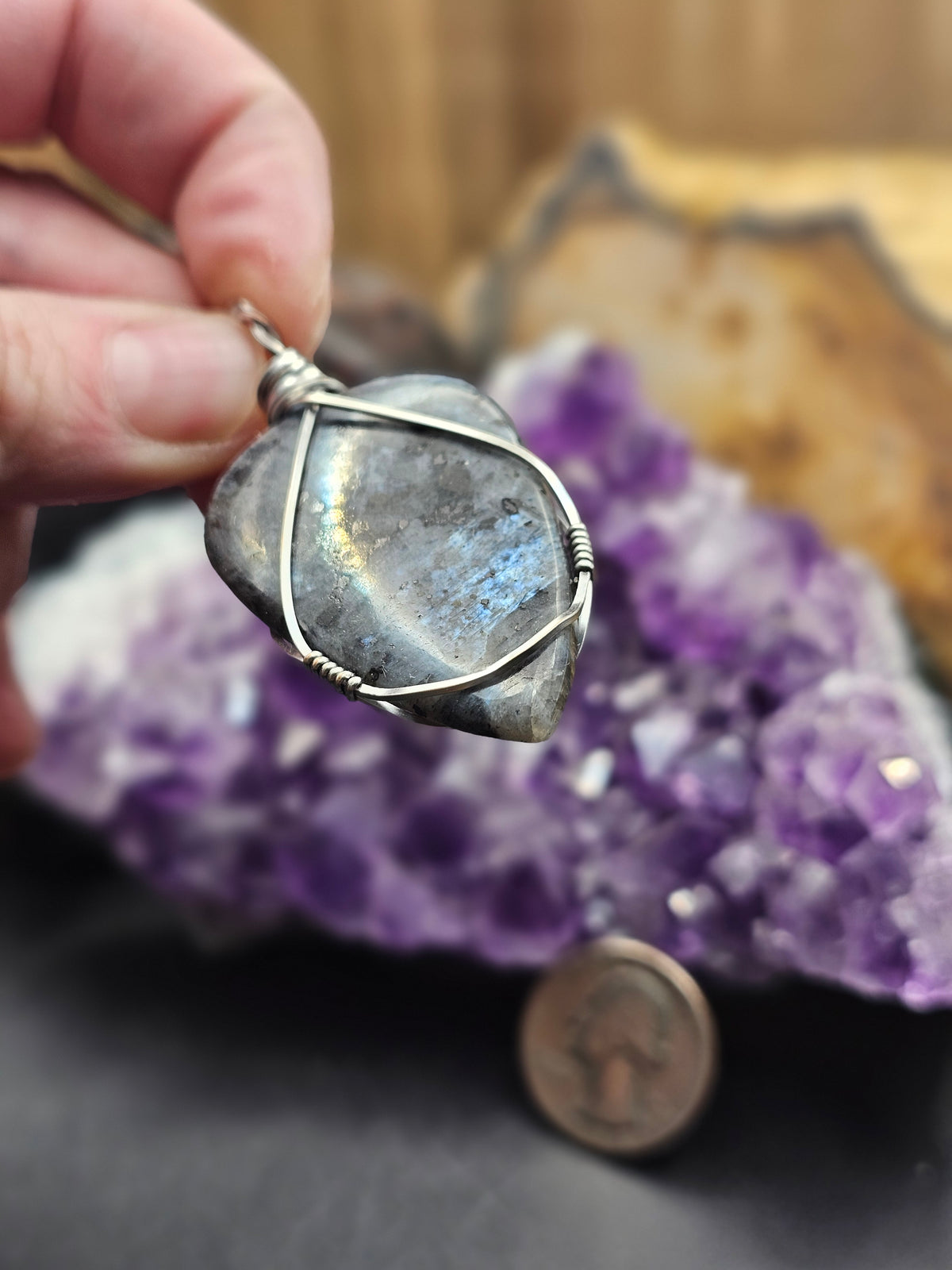 Larvikite Necklace