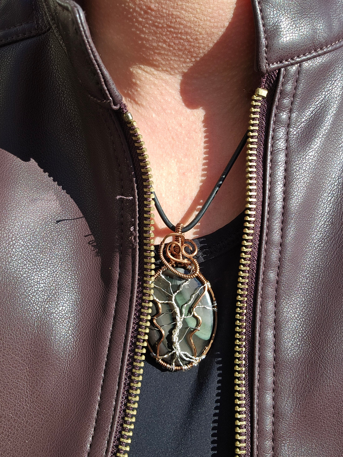 Silver Obsidian given to me by my grandparents that i wrapped 