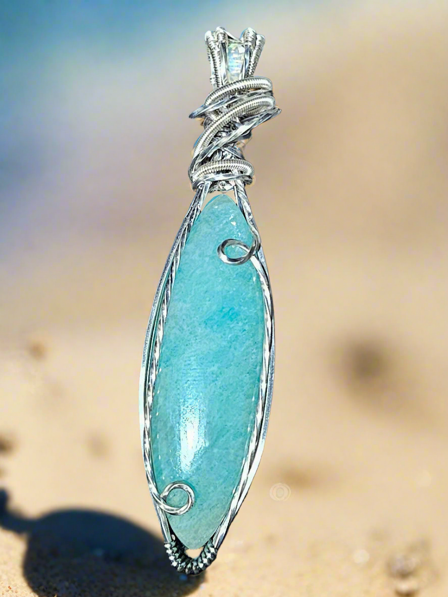 Amazonite with Ethiopian Opal Accent