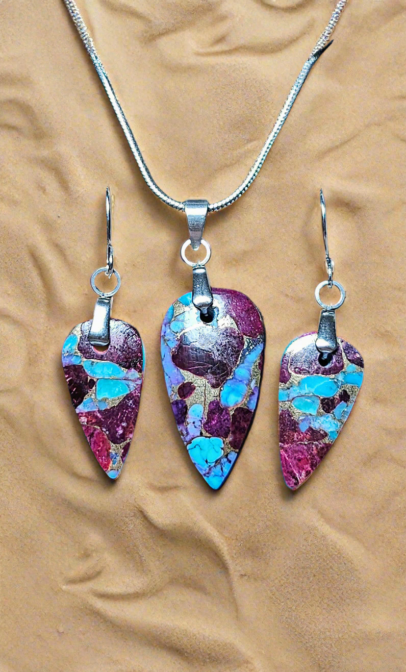 Purple Mohave Turquoise Set