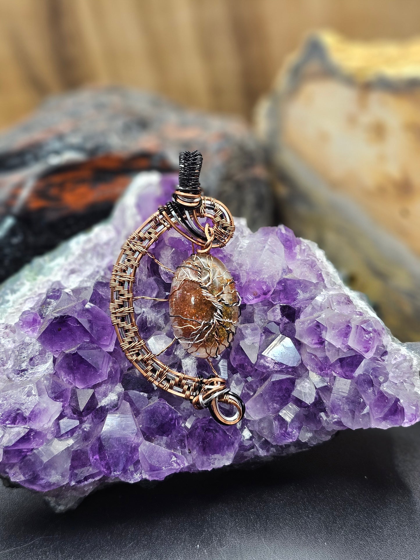 Garden Quartz Tree of Life Necklace