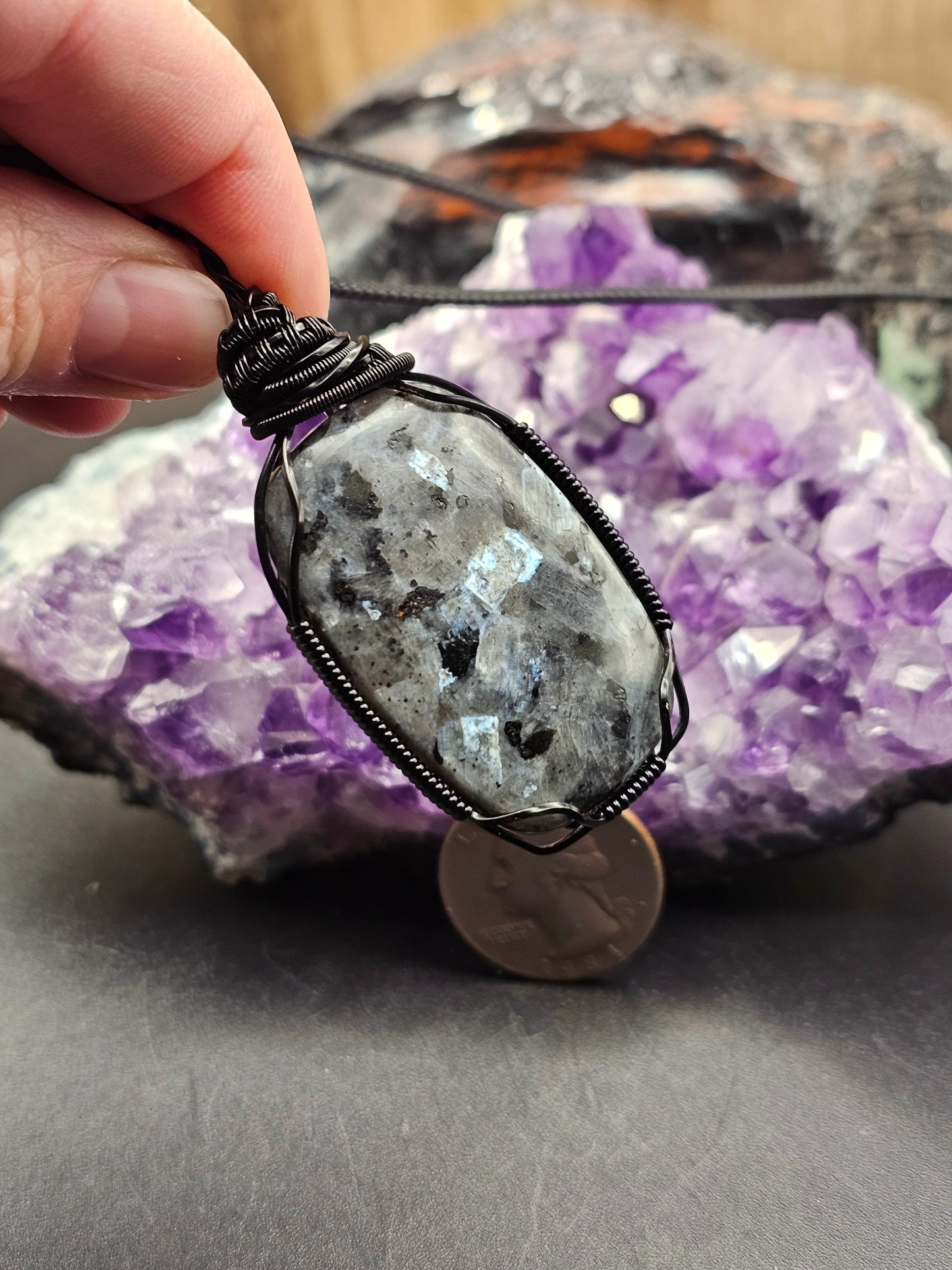 Larvikite Necklace