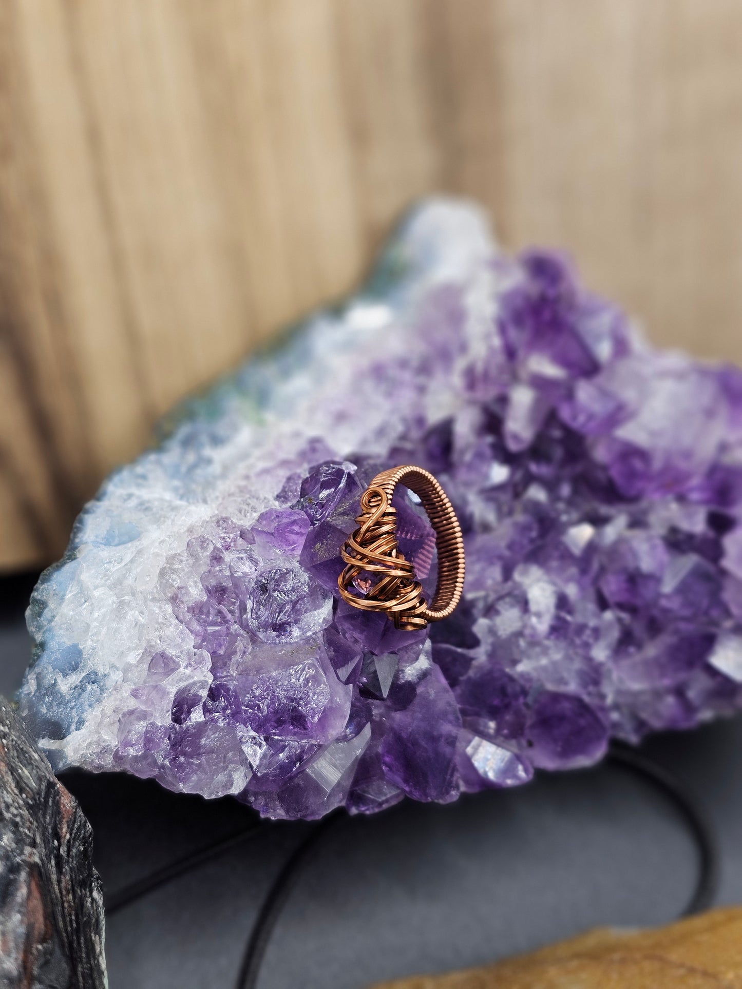 Faceted Amethyst 6.5 Ring