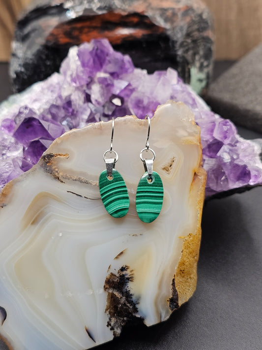 Malachite Earrings
