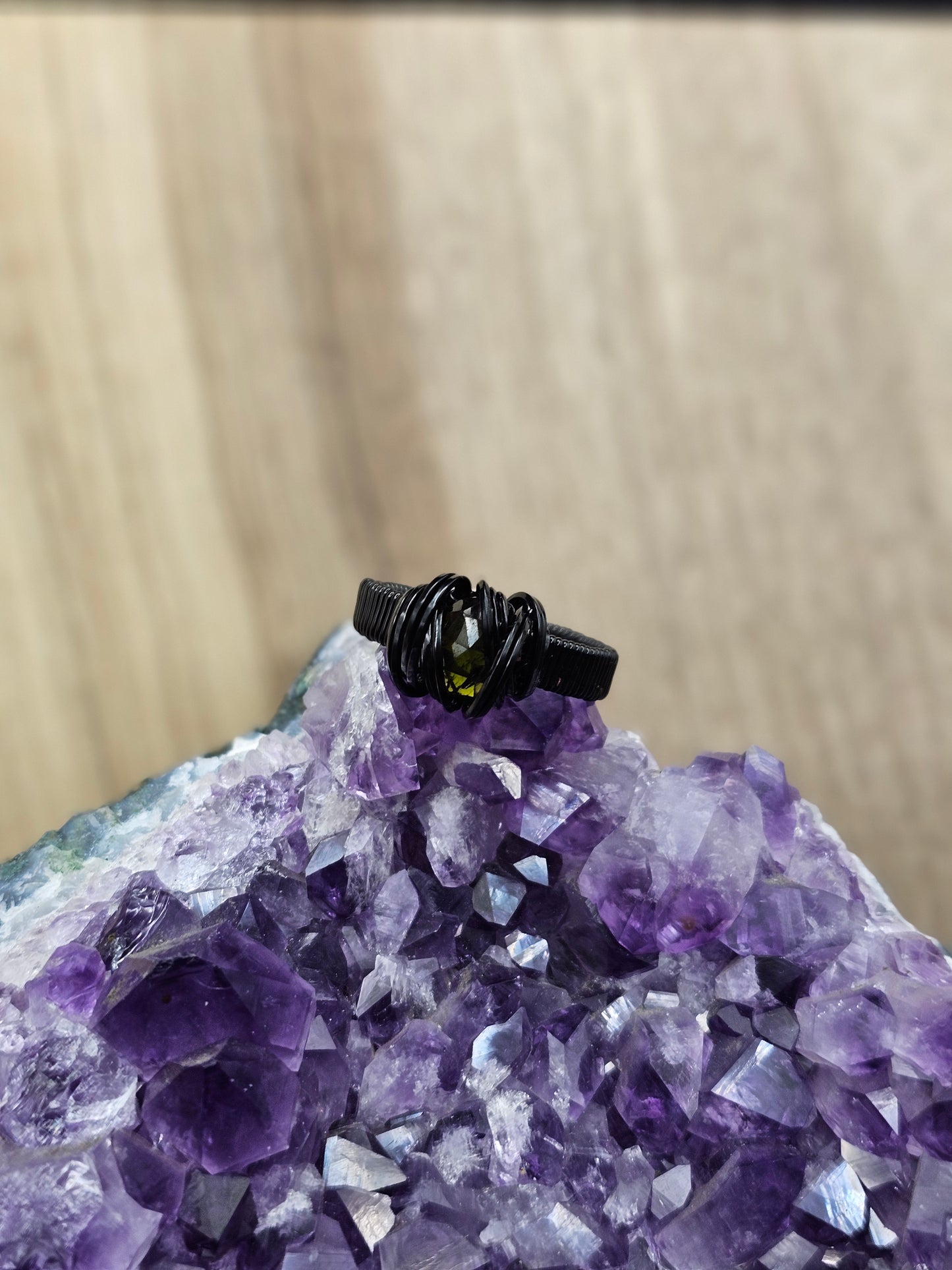 Green Tourmaline 13 Ring