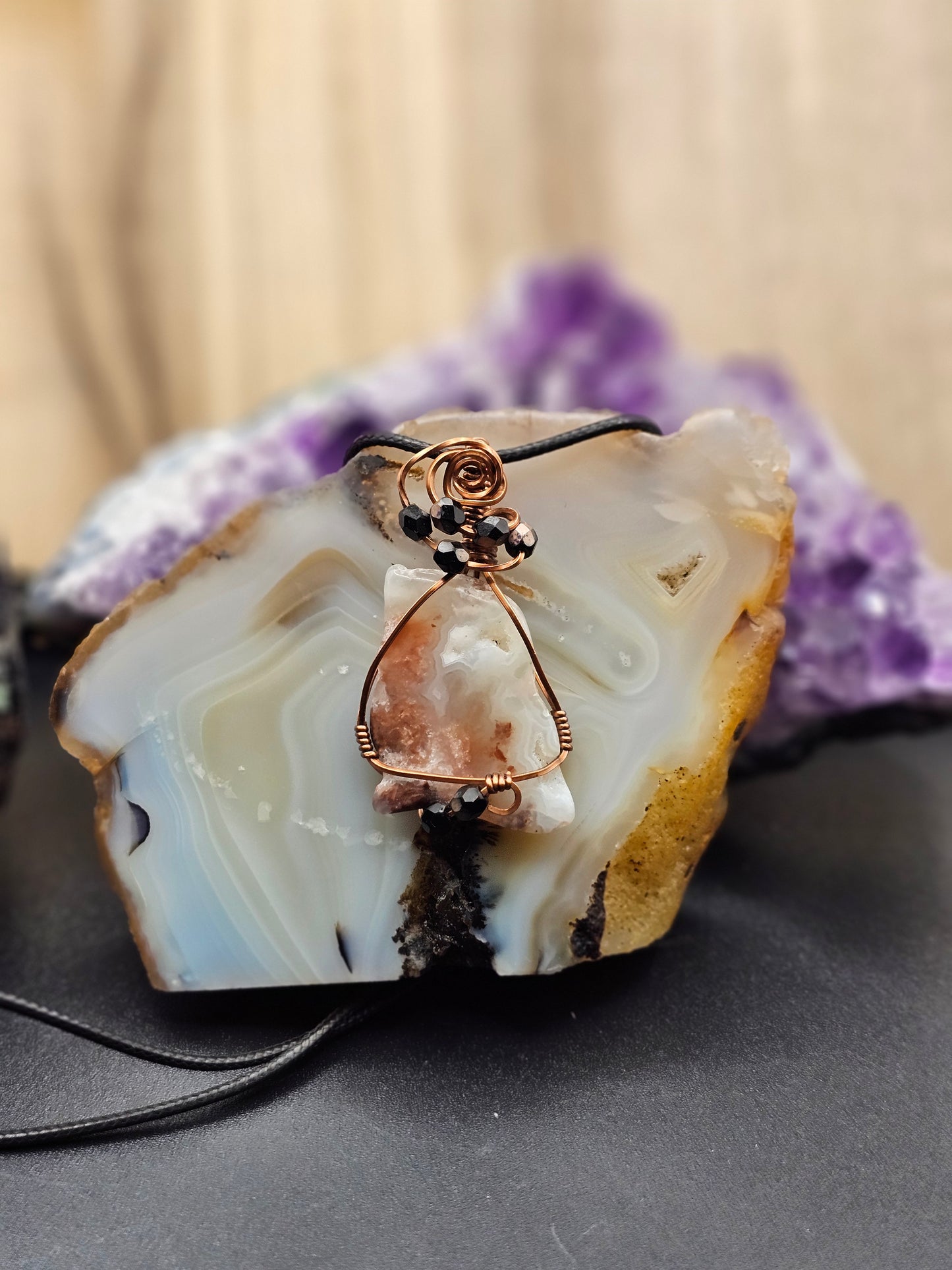 Owl Agate Necklace
