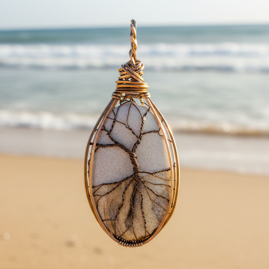 Picture Jasper Tree of Life Necklace
