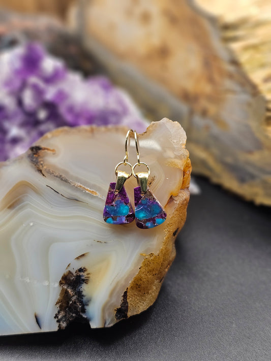 Kingman Mohave Turquoise Earrings