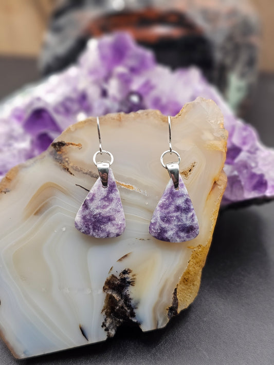 Lepidolite Earrings