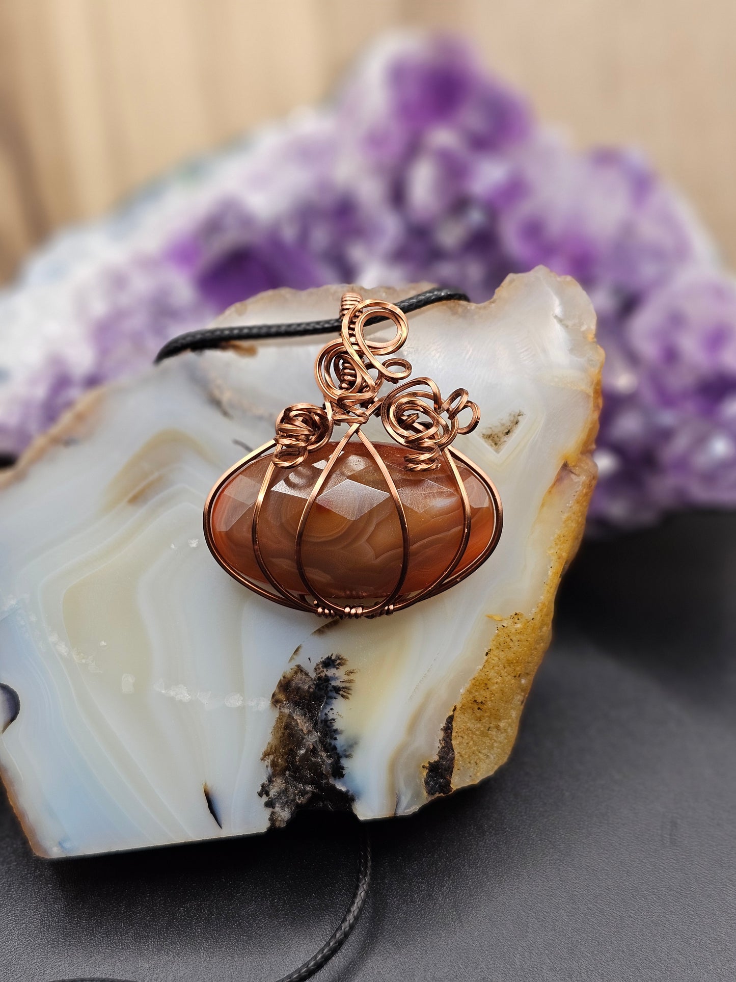 Rose Cut Carnelian Pumpkin