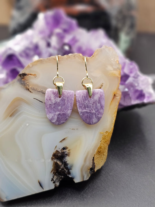 Lepidolite Earrings
