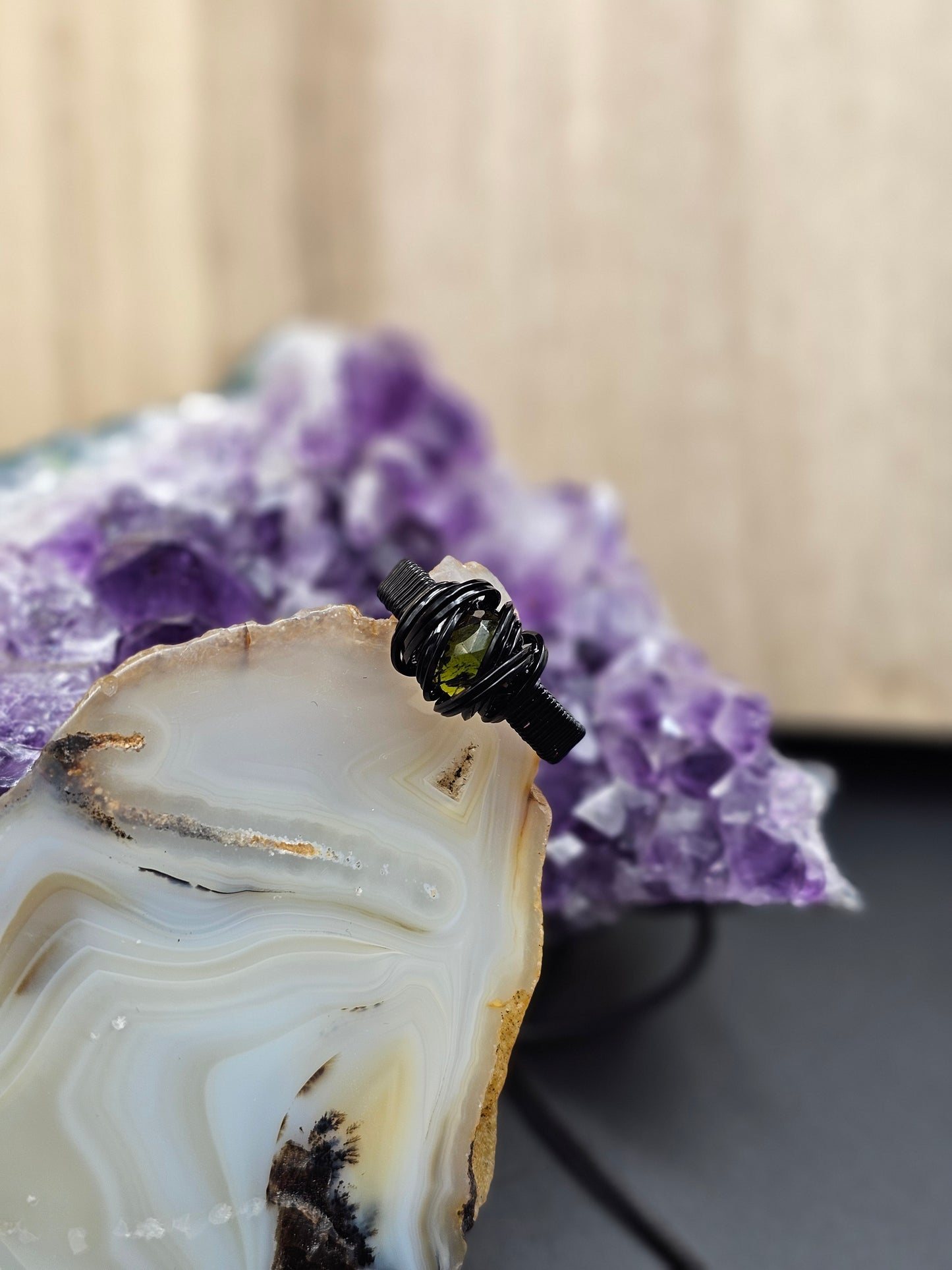 Green Tourmaline 13 Ring