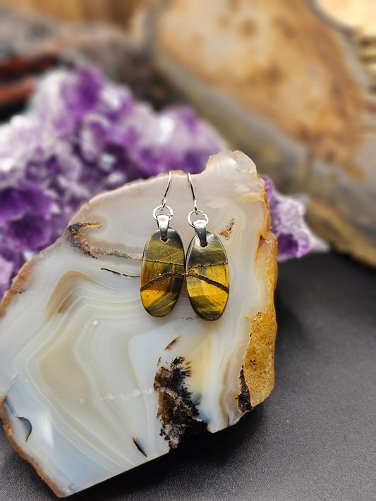 Tigers Eye Earrings