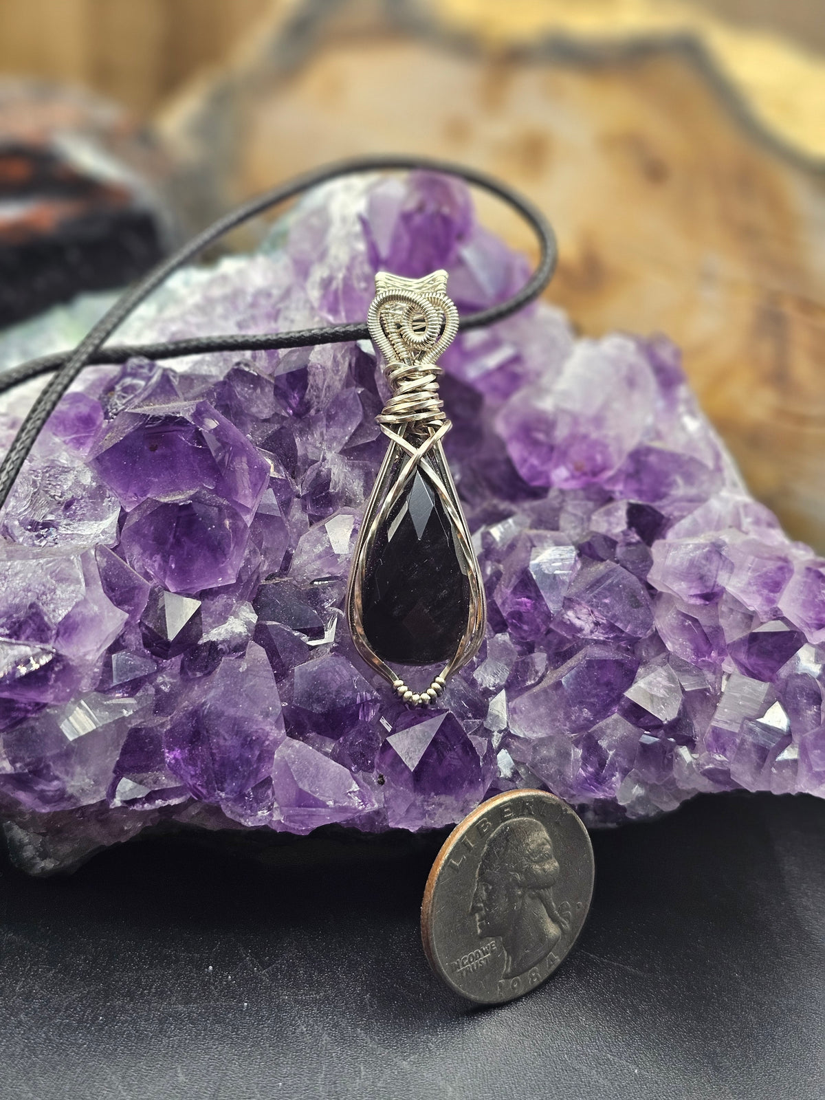 Rose Cut Silver Sheen Obsidian