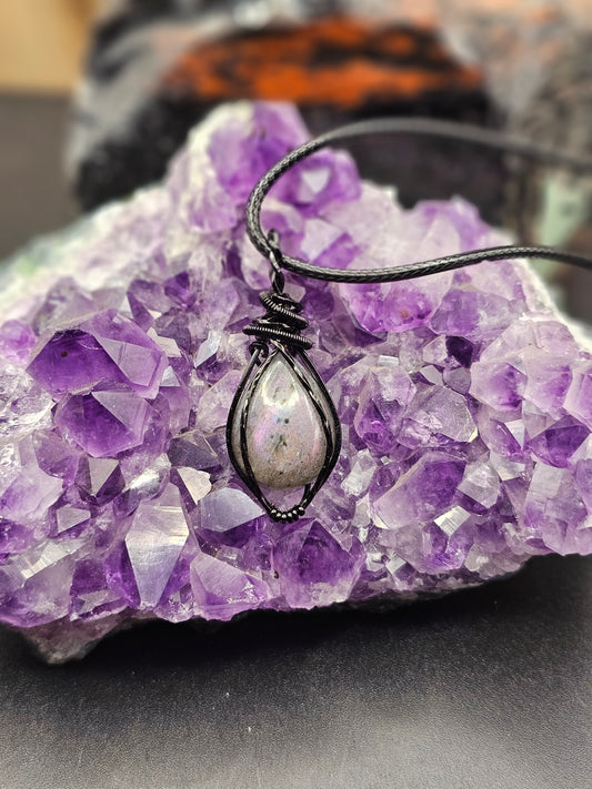 Purple Labradorite Necklace