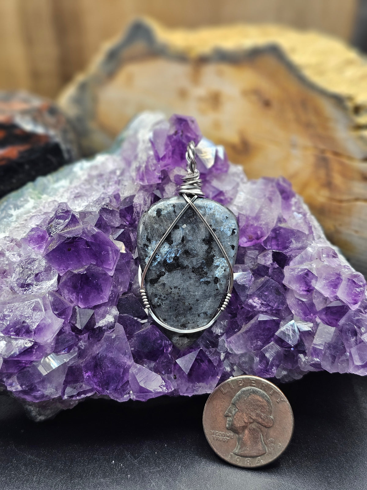 Larvikite Necklace