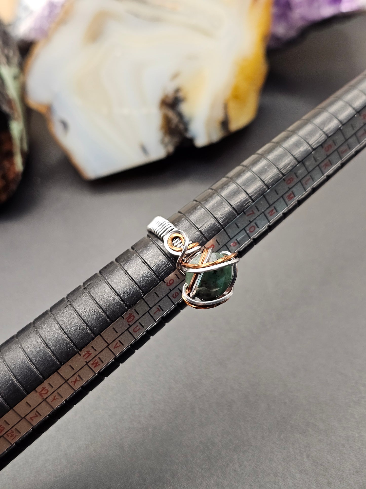 Rose Cut Emerald 8.5 Ring