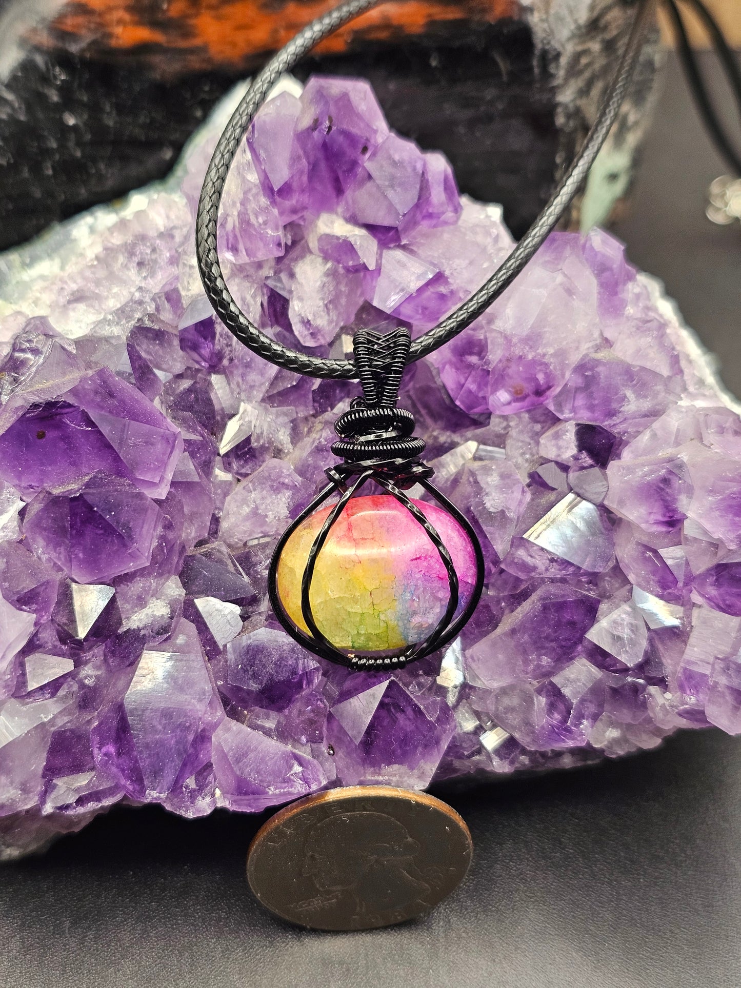 Rainbow Quartz Necklace