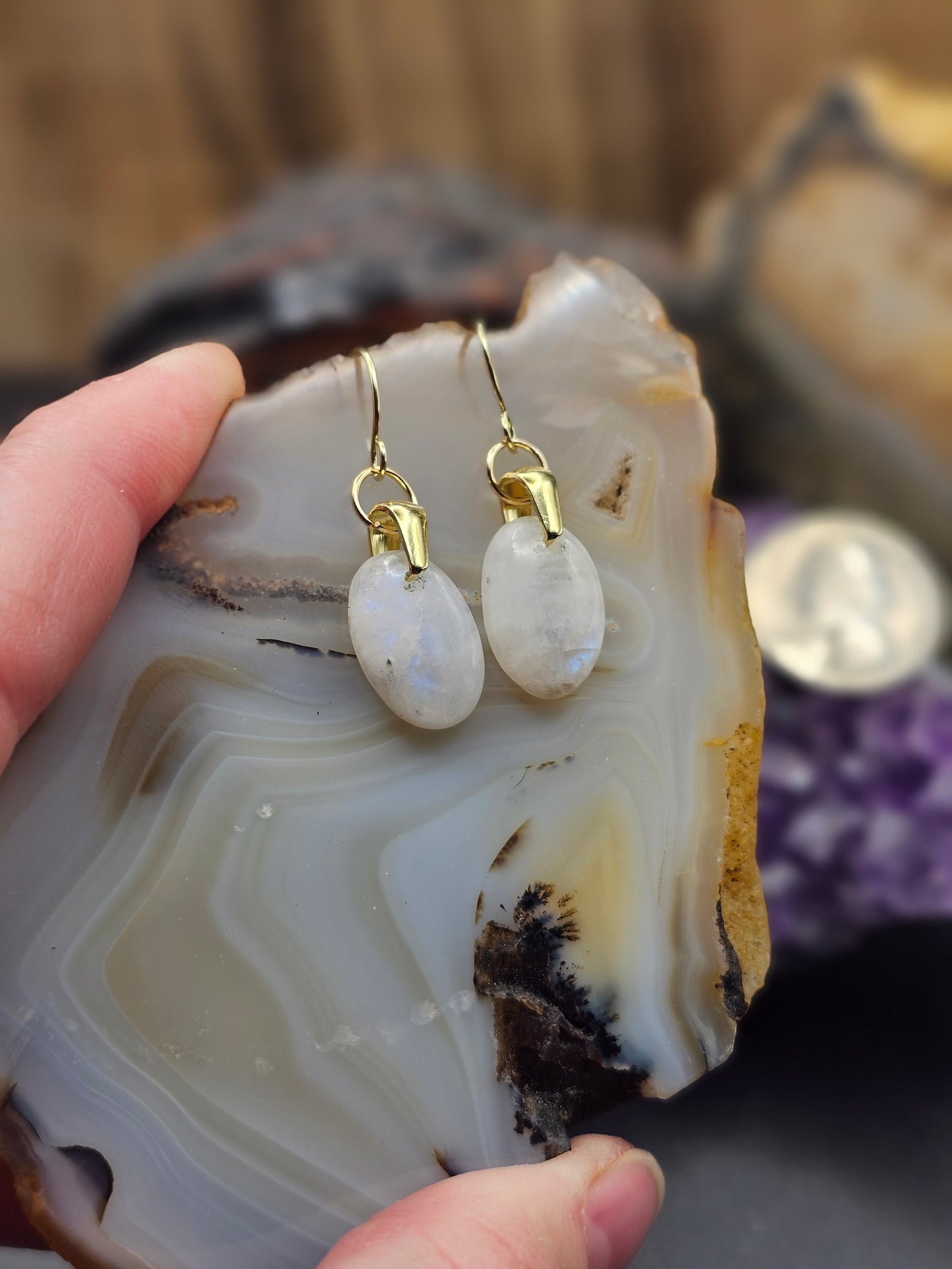Moonstone Earrings