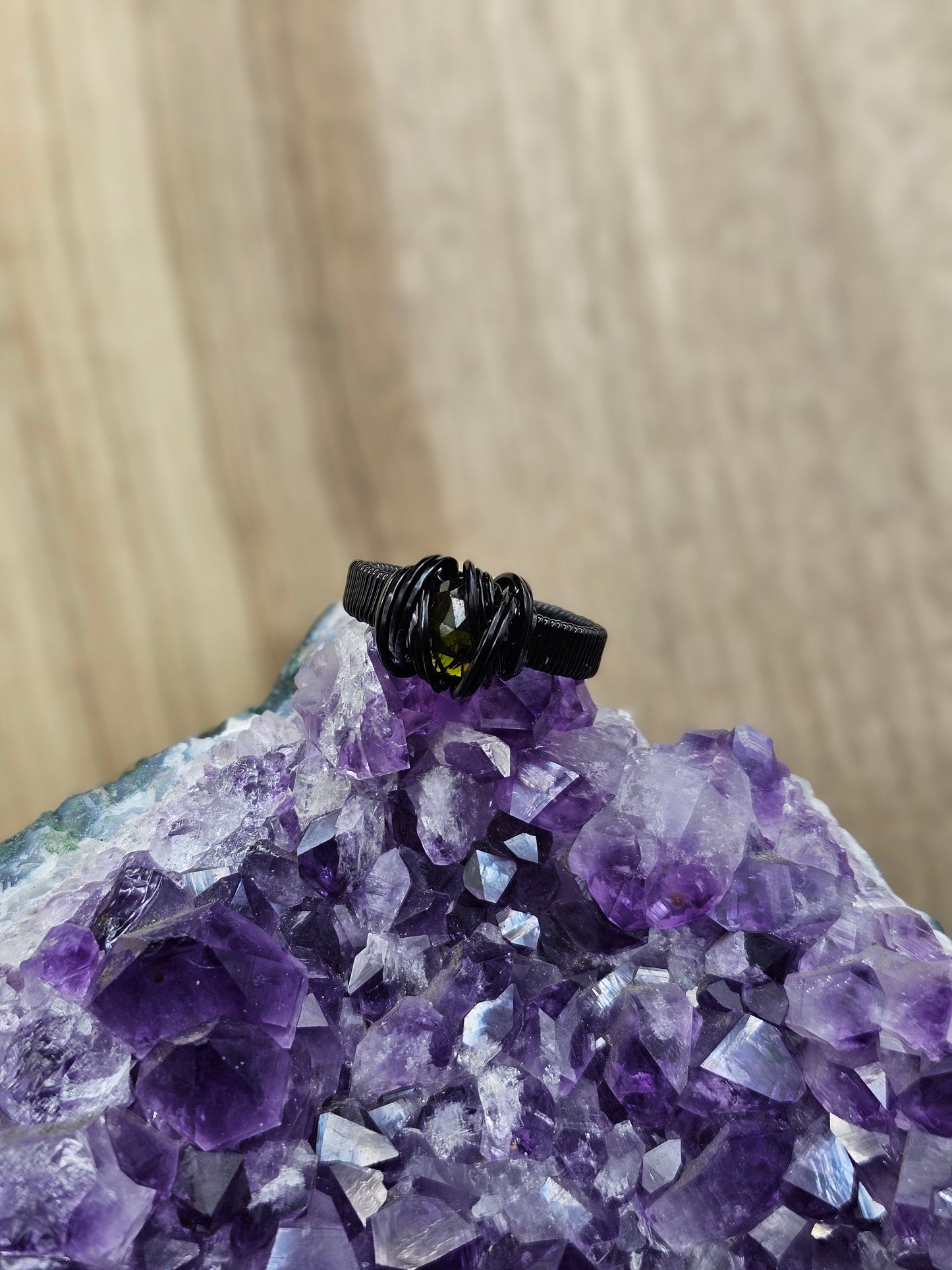 Green Tourmaline 13 Ring