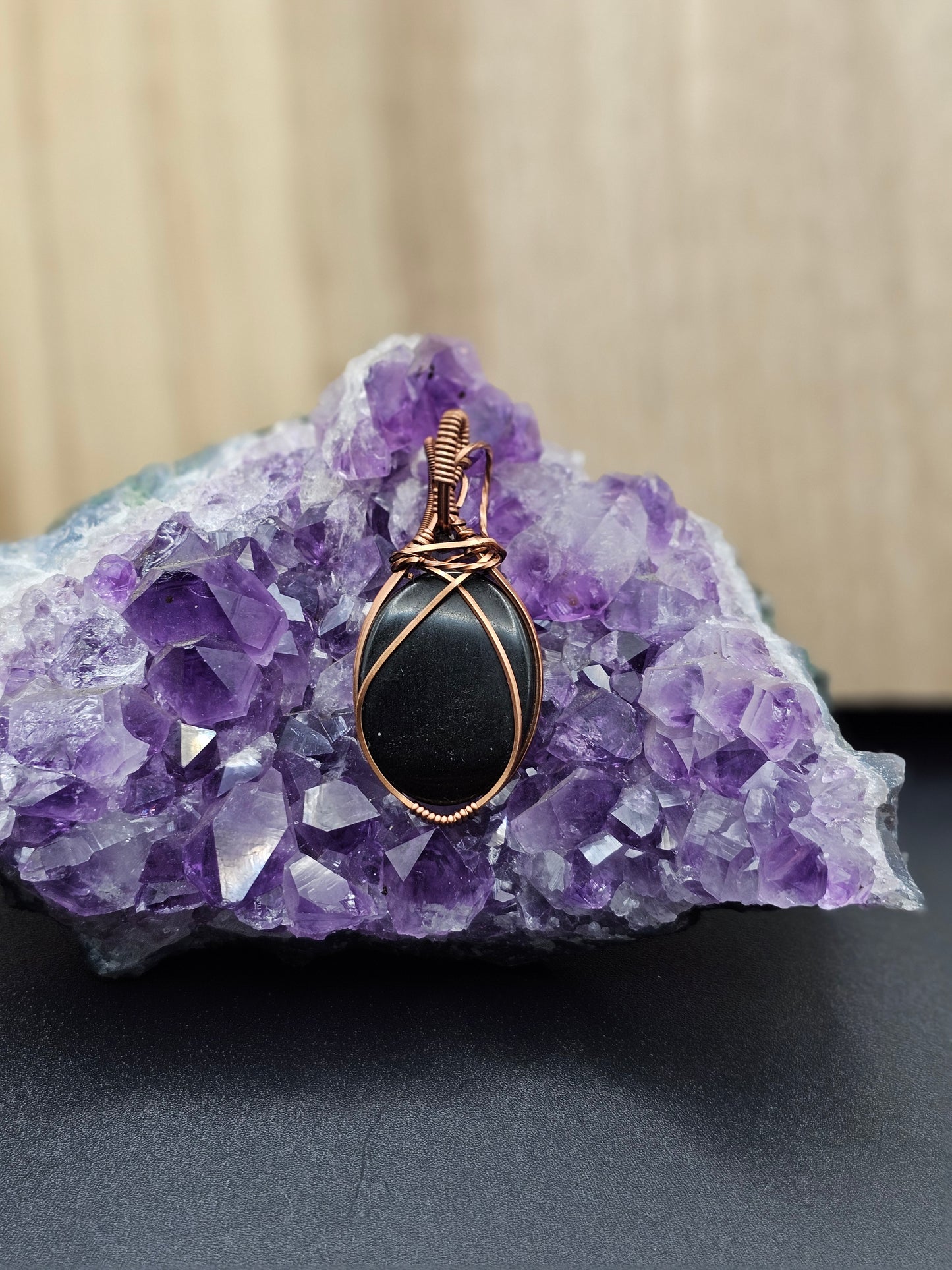 Golden Sheen Obsidian Necklace