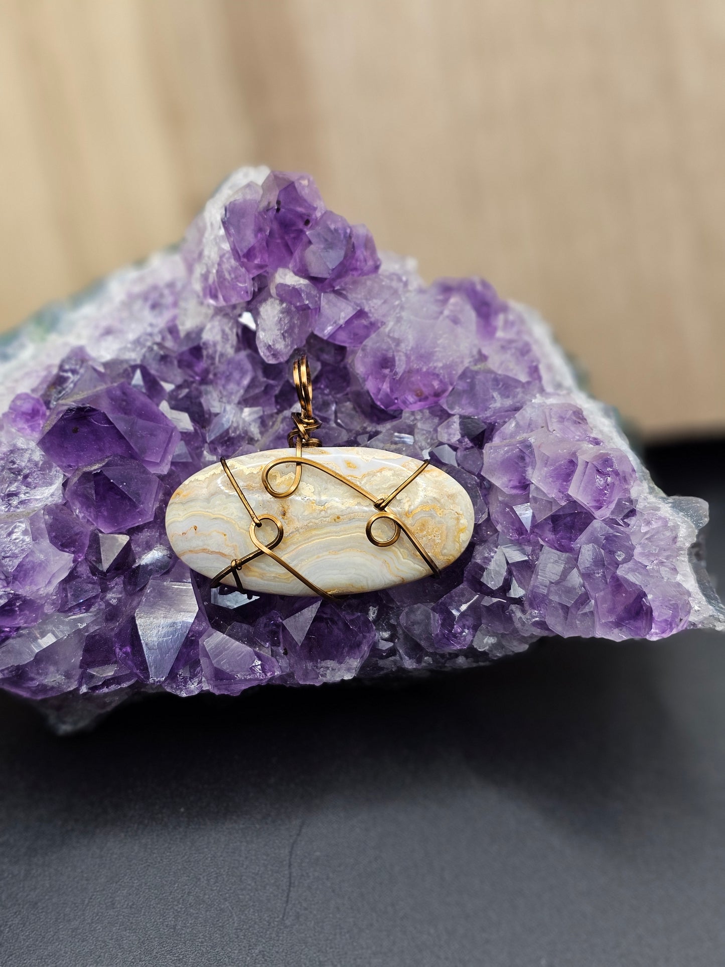 Crazy Lace Agate Necklace