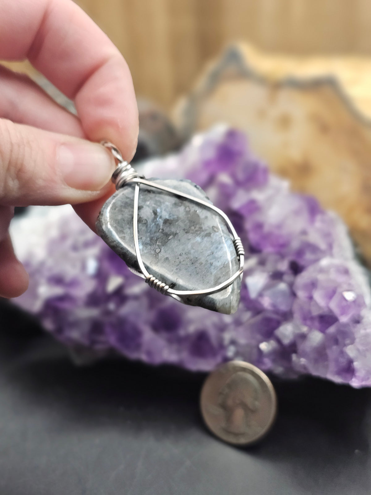 Larvikite Necklace