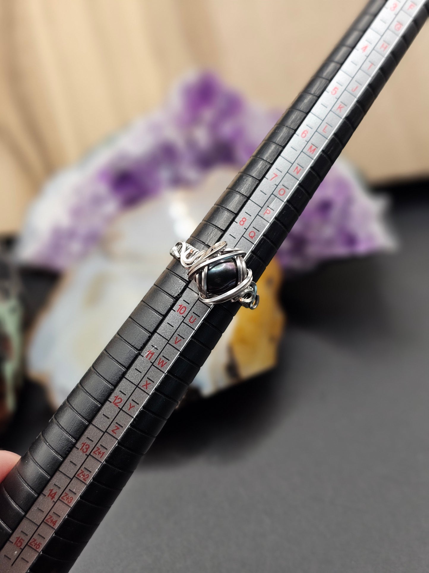 Black Pearl 9 Ring