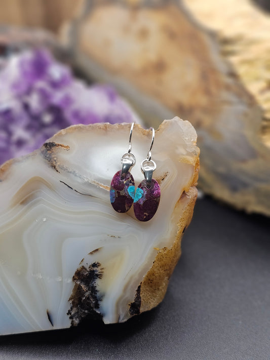 Kingman Mohave Turquoise Earrings