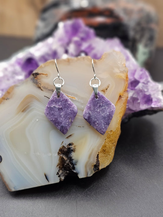 Lepidolite Earrings