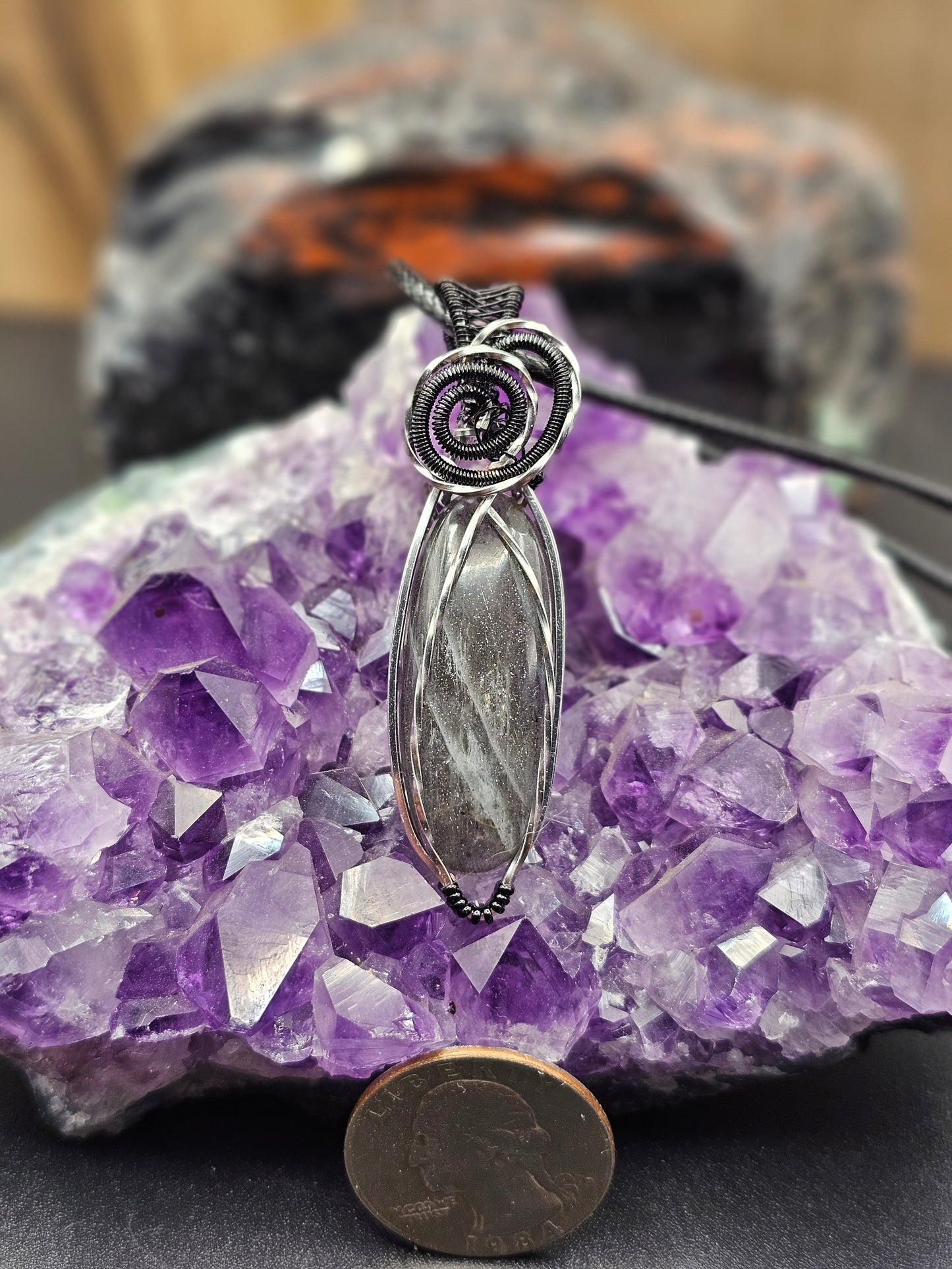 Purple Labradorite Necklace