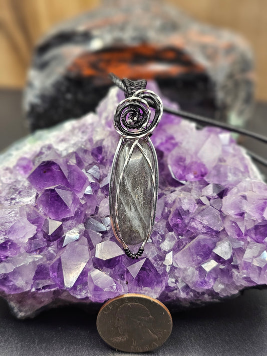 Purple Labradorite Necklace