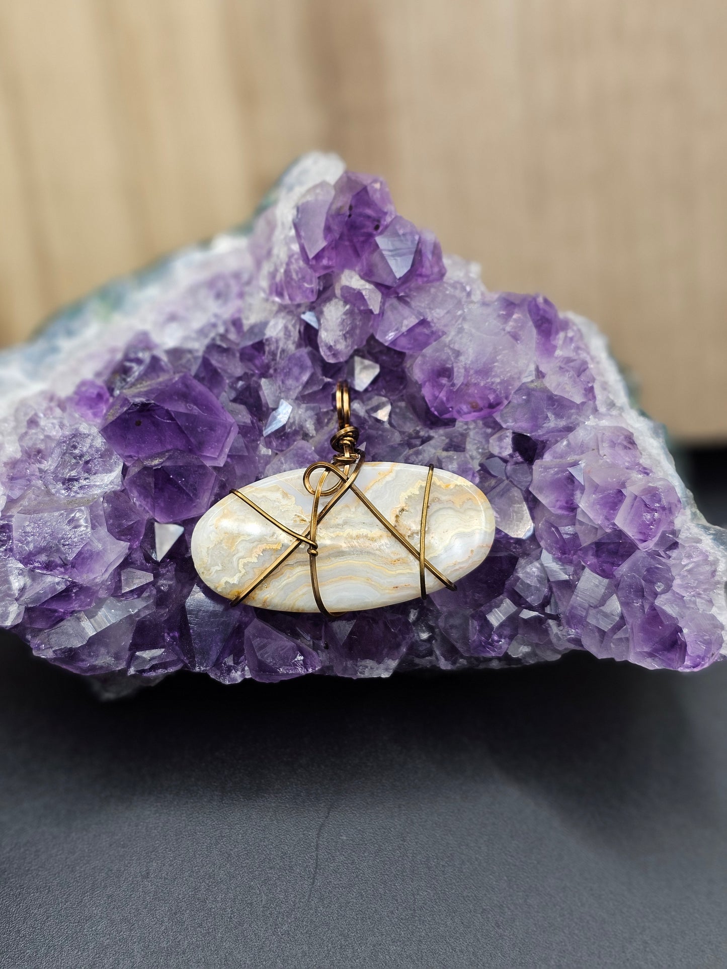 Crazy Lace Agate Necklace