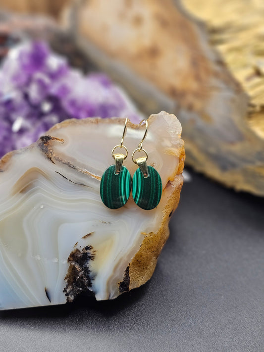 Malachite Earrings