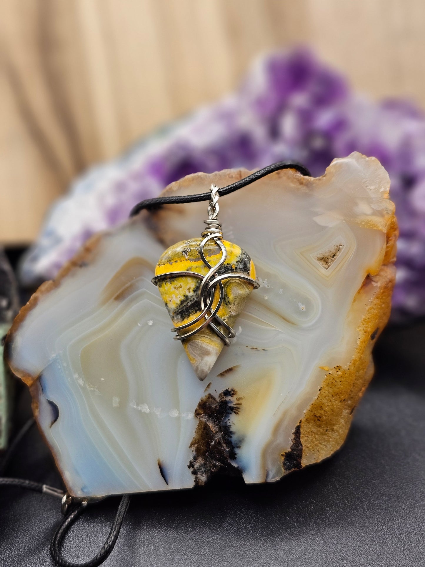 Bumblebee Jasper Necklace