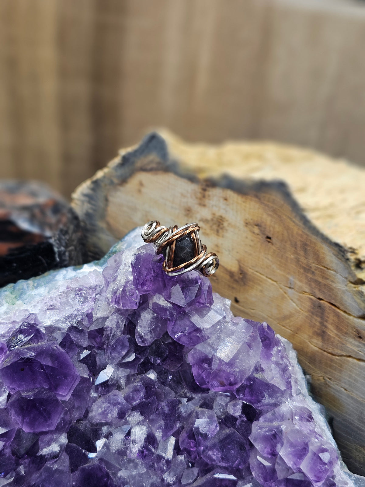 Rose Cut Grey Sapphire Size 7