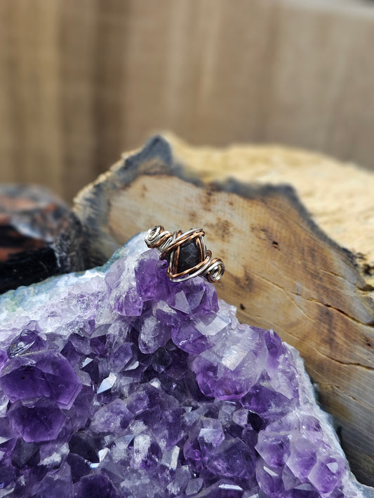 Rose Cut Grey Sapphire Size 7