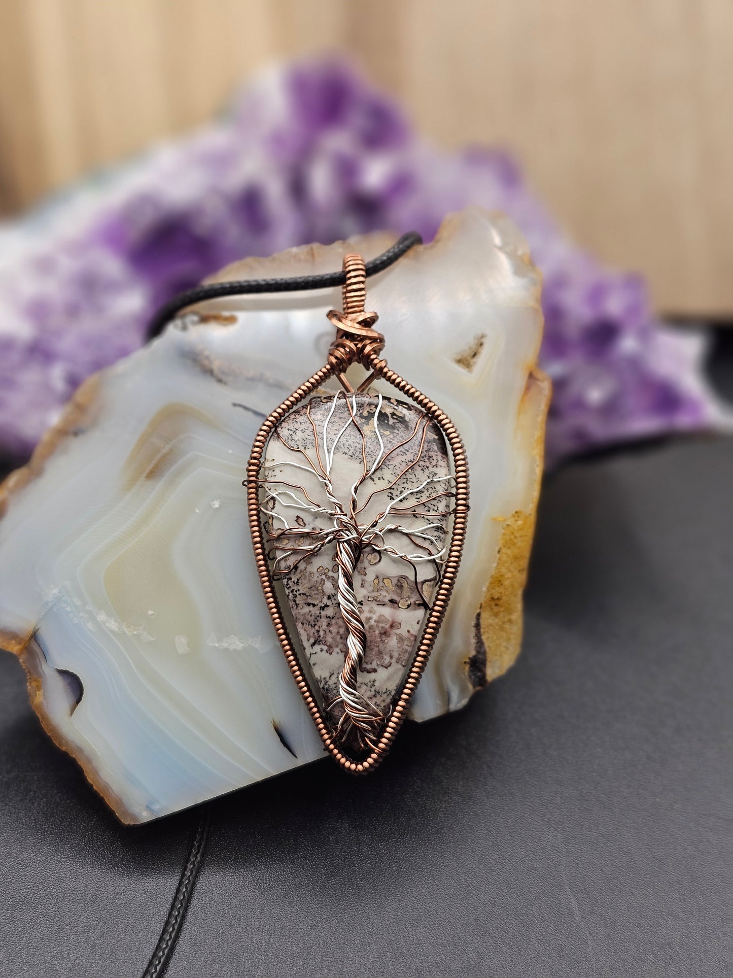 Jasper Tree of life - bi-colored