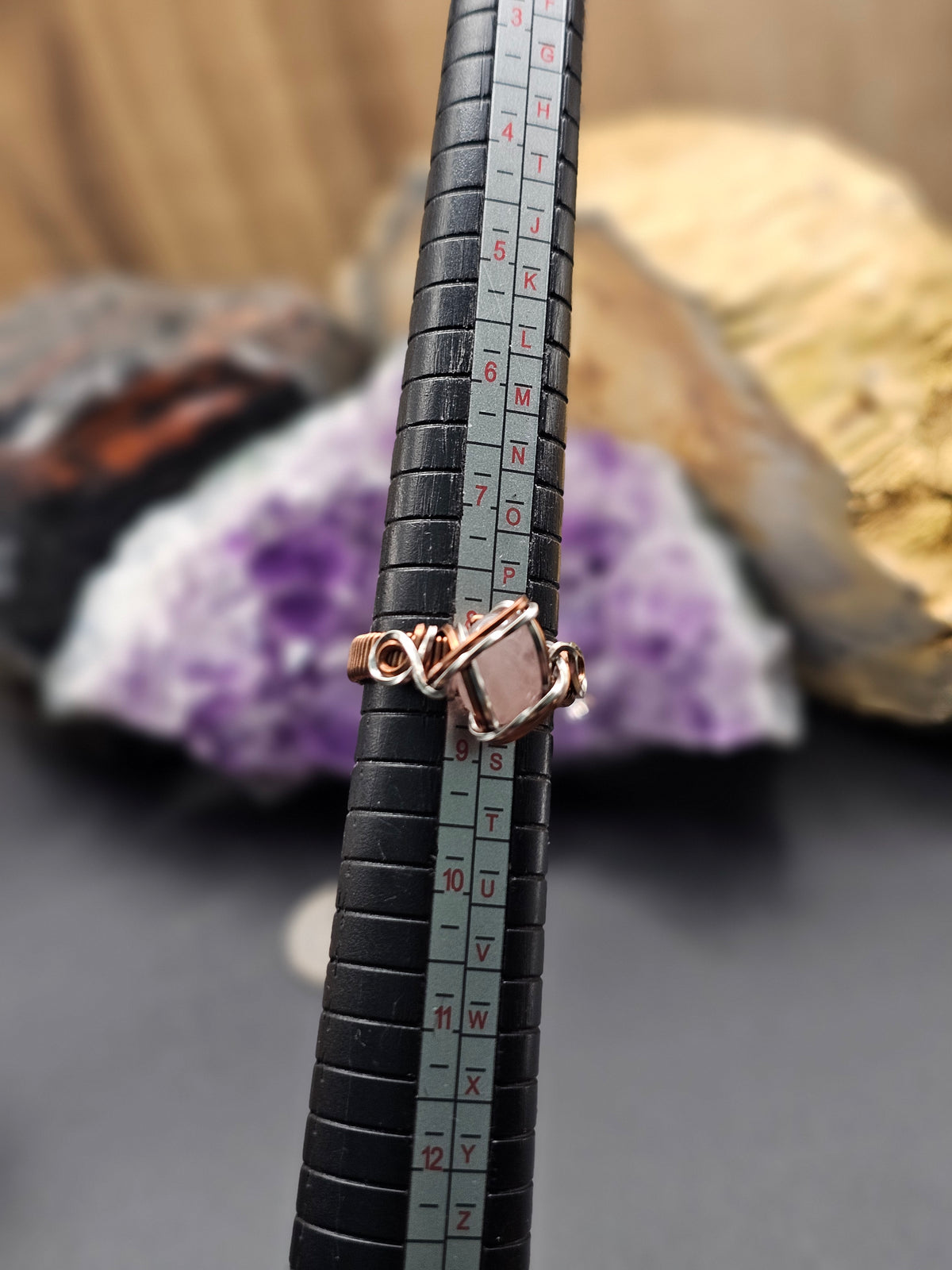 Rose Quartz Ring 8.5